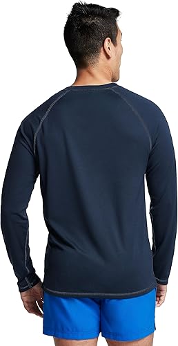 Miniatura 2 de Speedo - Camiseta de natación para hombre con protección UV, manga larga, ajuste holgado, fácil de ajustar