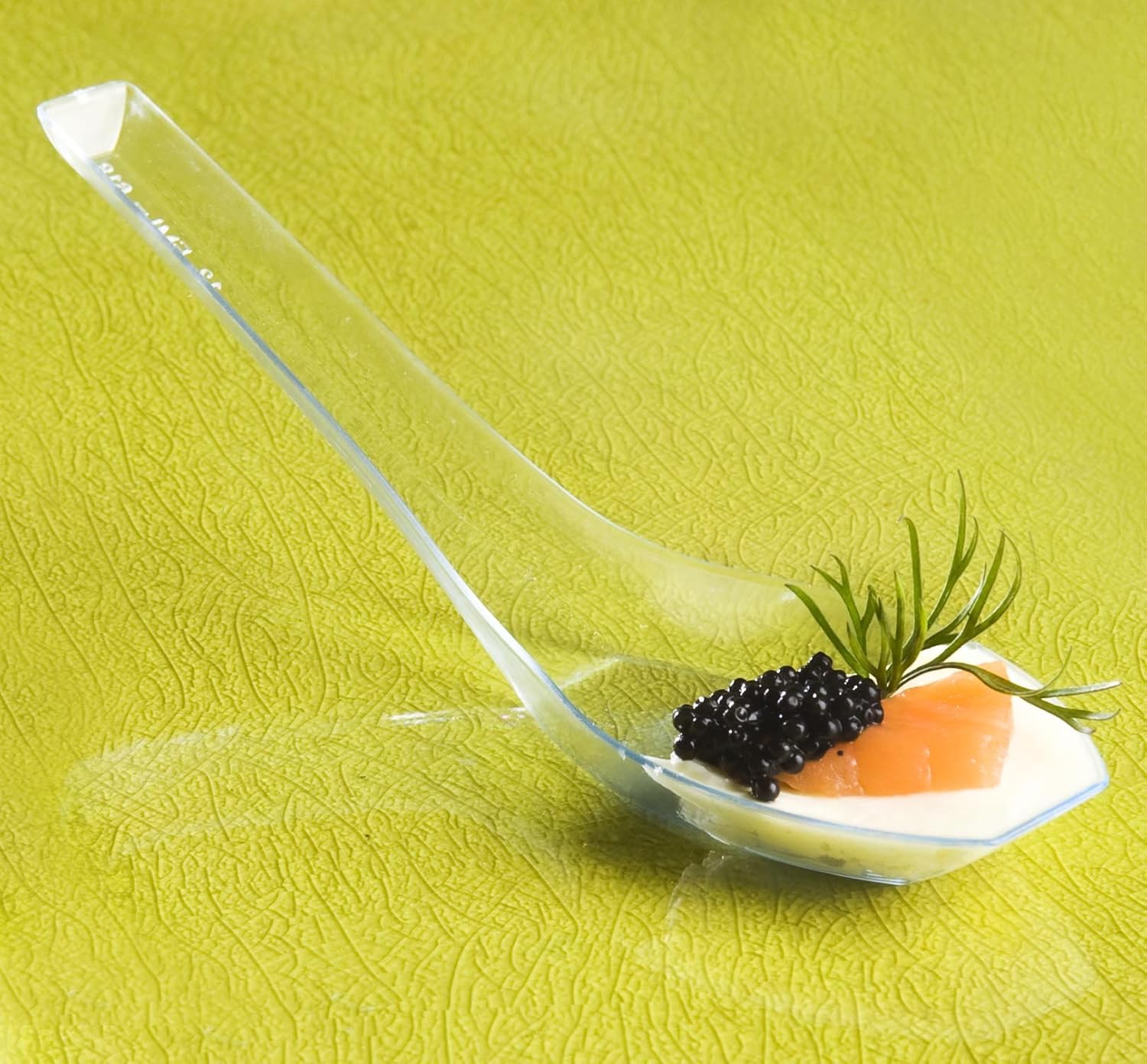 EMI Yoshi Koyal Disposable Mini Zest Spoons, 5-Inch, Clear, Set of 200