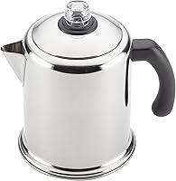 Vista 8 de Farberware 47053 Percolador de café clásico de acero inoxidable Yosemite de 12 tazas, cafetera de 12 tazas, plateado
