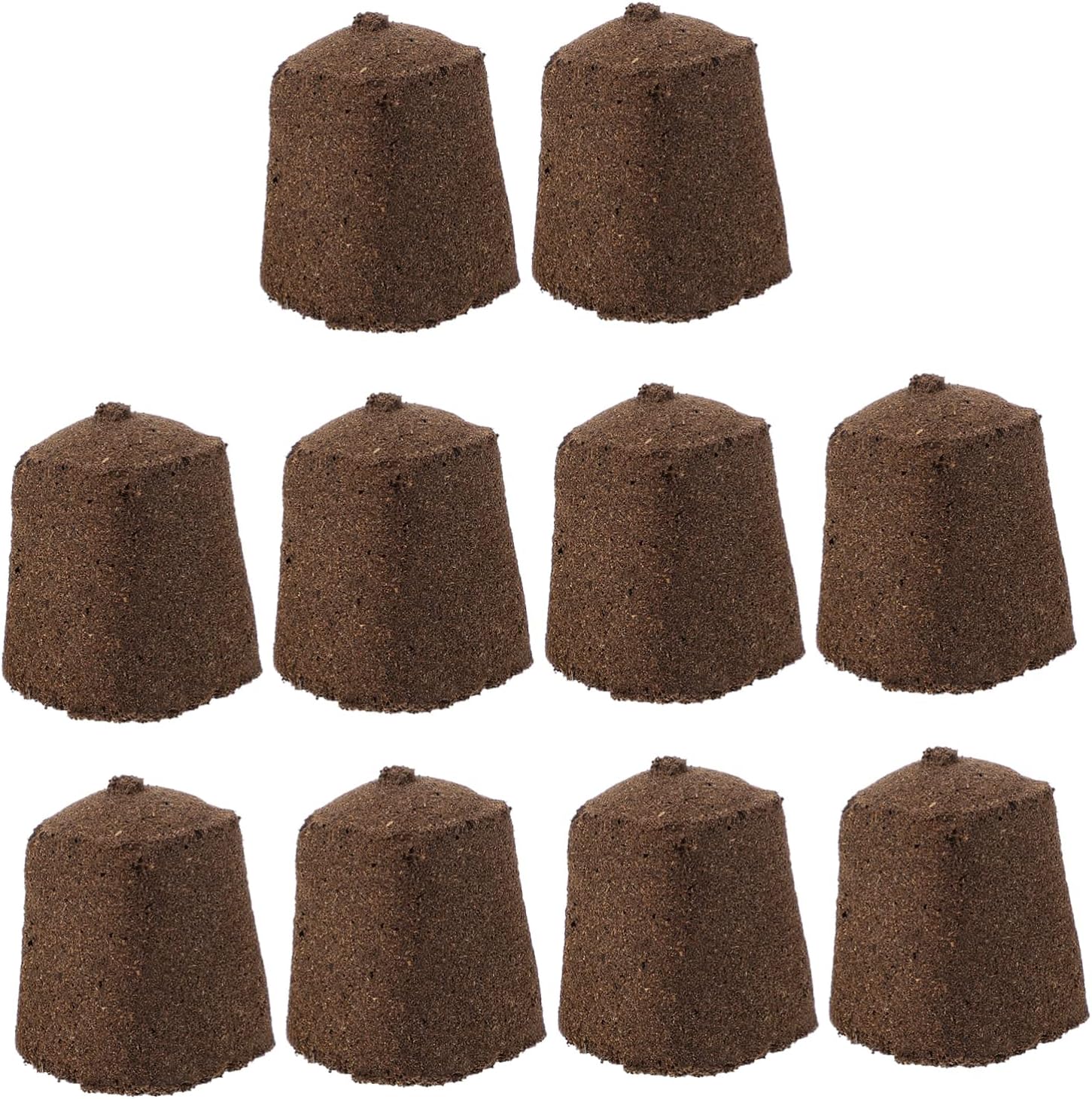 OFFSCH Nutrient Block 10pcs Seedling Block Vegetable Plants Indoor Plant Soil Starter Soil Flower Compressed Soil Block Plant Peat Block Brown Flowers Indoor House Plants