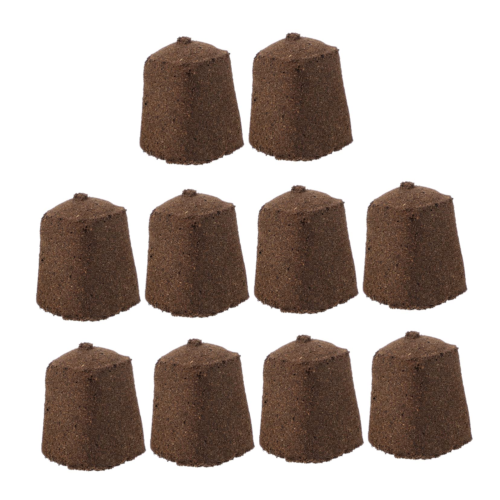 OFFSCH Nutrient Block 10pcs Seedling Block Vegetable Plants Indoor Plant Soil Starter Soil Flower Compressed Soil Block Plant Peat Block Brown Flowers Indoor House Plants