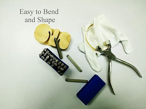 Miniatura 3 de Pulsera de latón en blanco con impresión de metal de 38 x 6 pulgadas paquete de 10 unidades