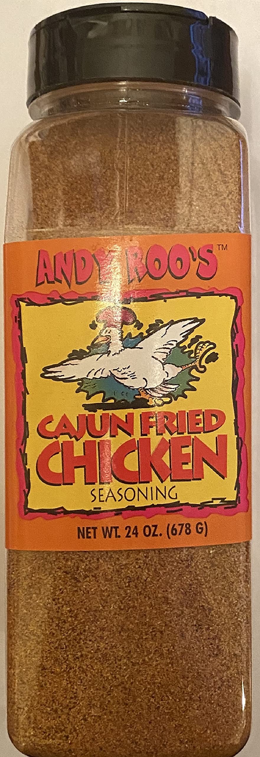 Buy Andy Roo's Cajun Fried Chicken Seasoning, 24 Ounce Bulk Shaker (No