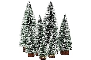 10 Inch Bottle Brush Christmas Trees