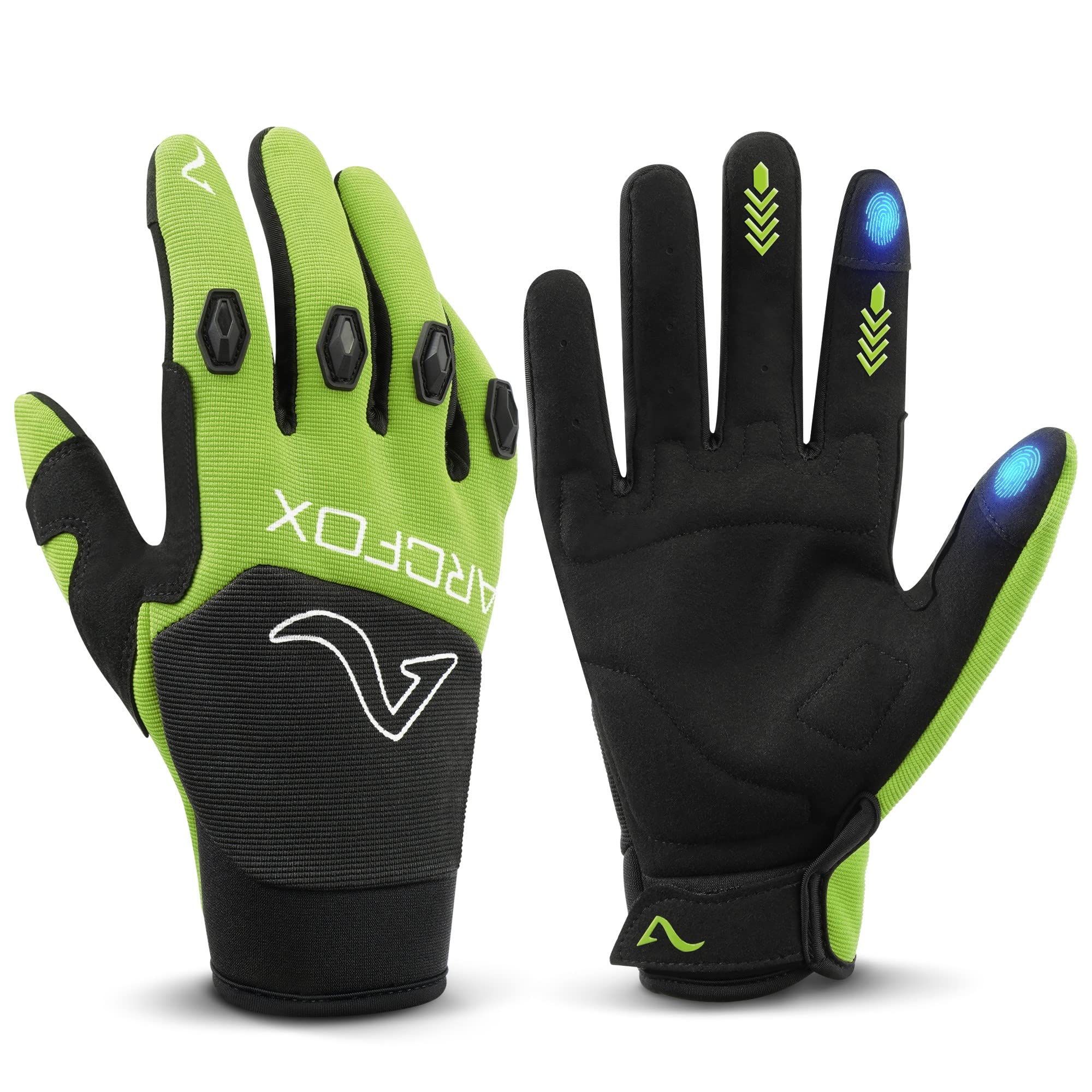 ARCFOX Sport Gloves Dirt Bike Motorcycle Gloves for Men Women Anti-Slip Breathable Touch Screen Motocross Bike Off-Road Riding