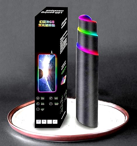 Miniatura 7 de Alfombrilla de ratón para juegos Warframe Heroes RGB de gran tamaño para ratón de goma para computadora y juegos alfombrilla de ratón para