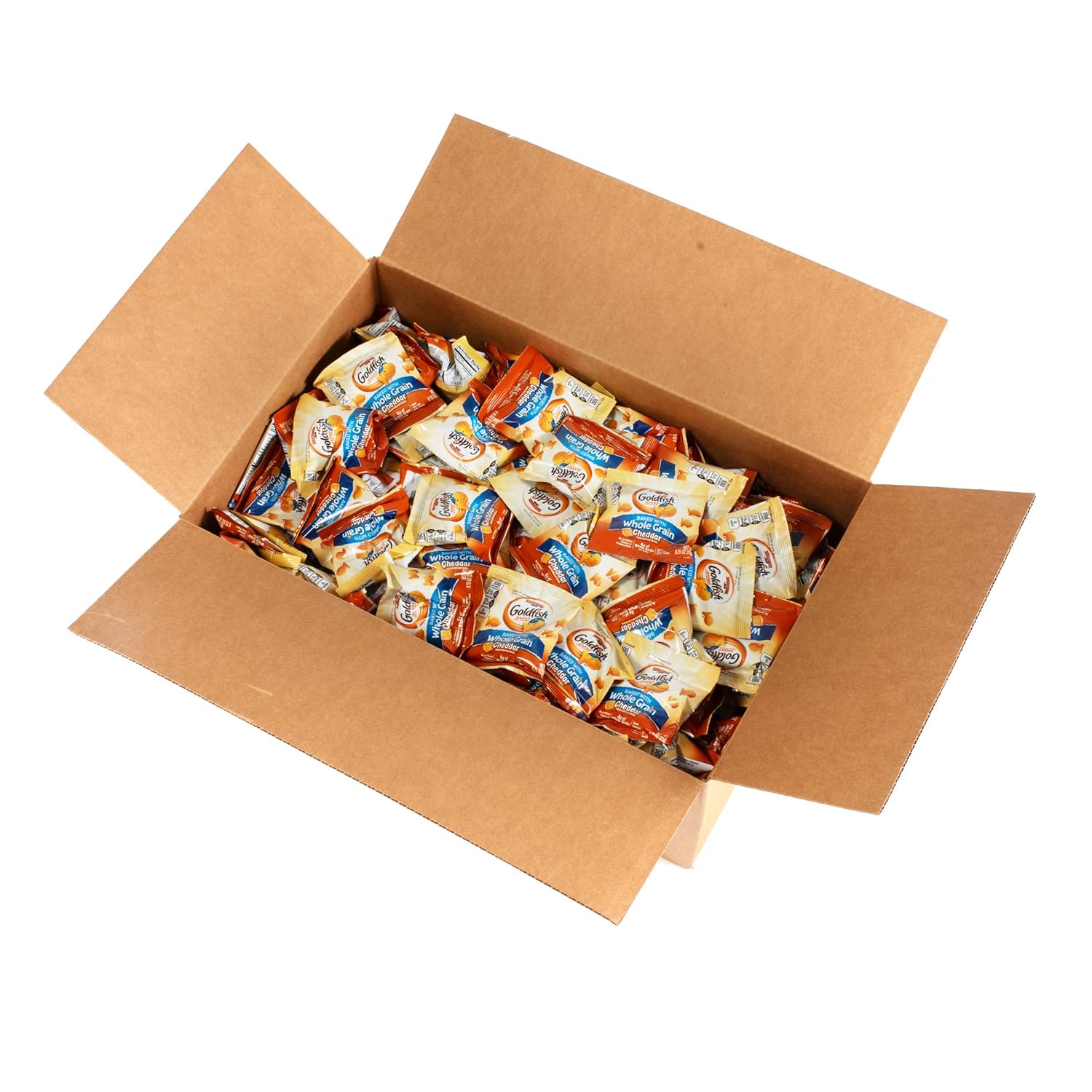 PEPPERIDGE FARM 100 Calorie Whole Grain Cheddar Goldfish, 100-Count Pouches