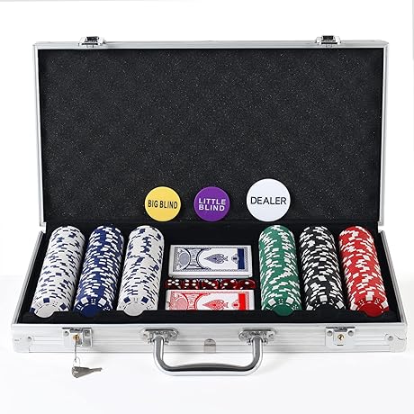 300Pcs Poker Chip Set for Texas Holdem