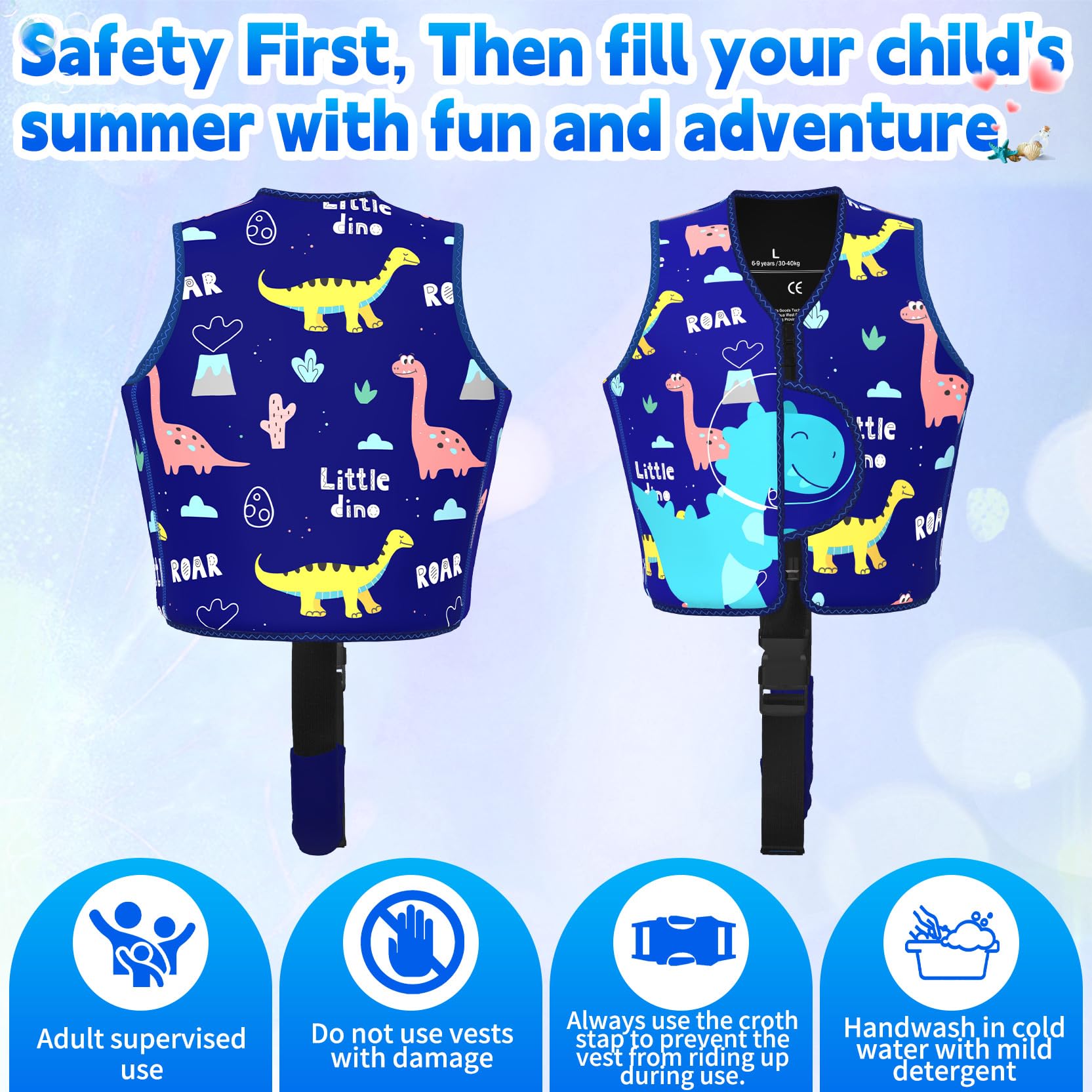 Schwimmweste Kinder 3-6 Jahre,Auftriebsweste Float Jacket für Kinder und Babys,Schwimmtraining Auftrieb Badeweste für Mädchen & Jungen Schwimmhilfe Badeanzug Assist Badeweste