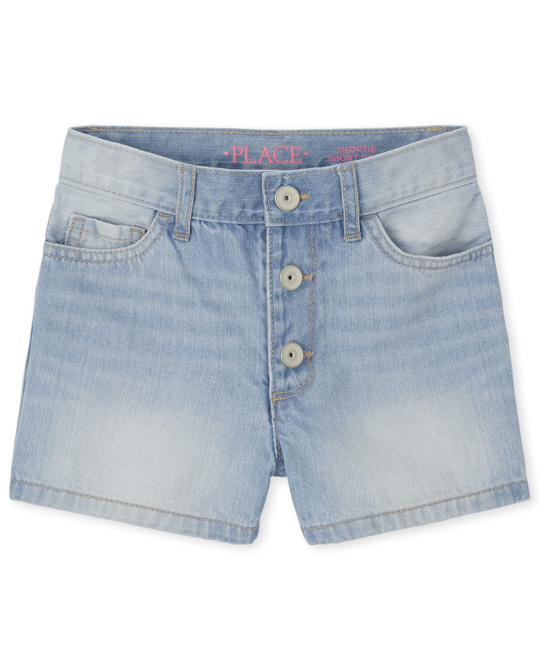 The Children's Place Girls Denim Shortie Shorts