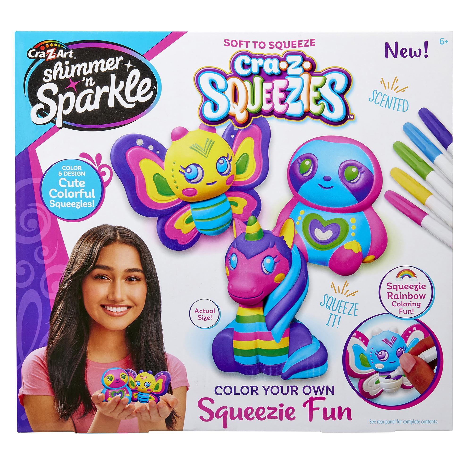 Amazon.com: Shimmer 'n Sparkle CRA-Z-Squeezies Color Your Own