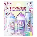 Lip Smacker Magical Frappe Collection 3 Pack Beverage Lip Balm - Moisturizing, Soothing Unicorn & Mermaid Delight/Magic