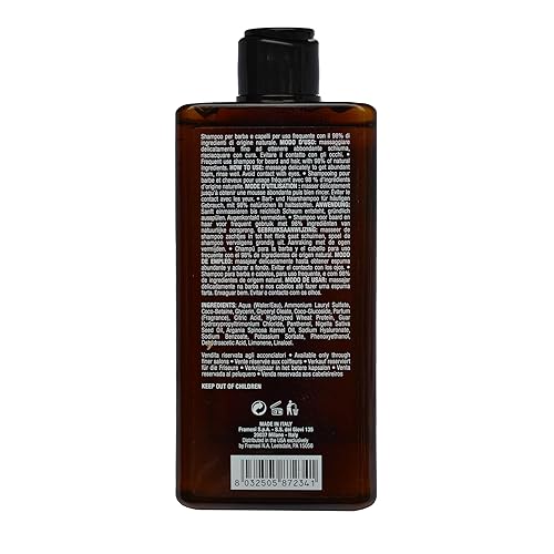 Miniatura 2 de Framesi Barber Gen Champú limpiador natural para cabello y barba, 8.4 onzas líquidas