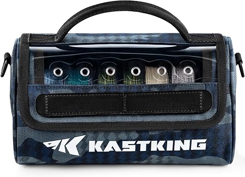 Miniatura 12 de KastKing BaitSpace Bolsa de gestión de línea, bolsa de almacenamiento de línea de pesca con nailon resistente al agua, ventana transparente, divisor