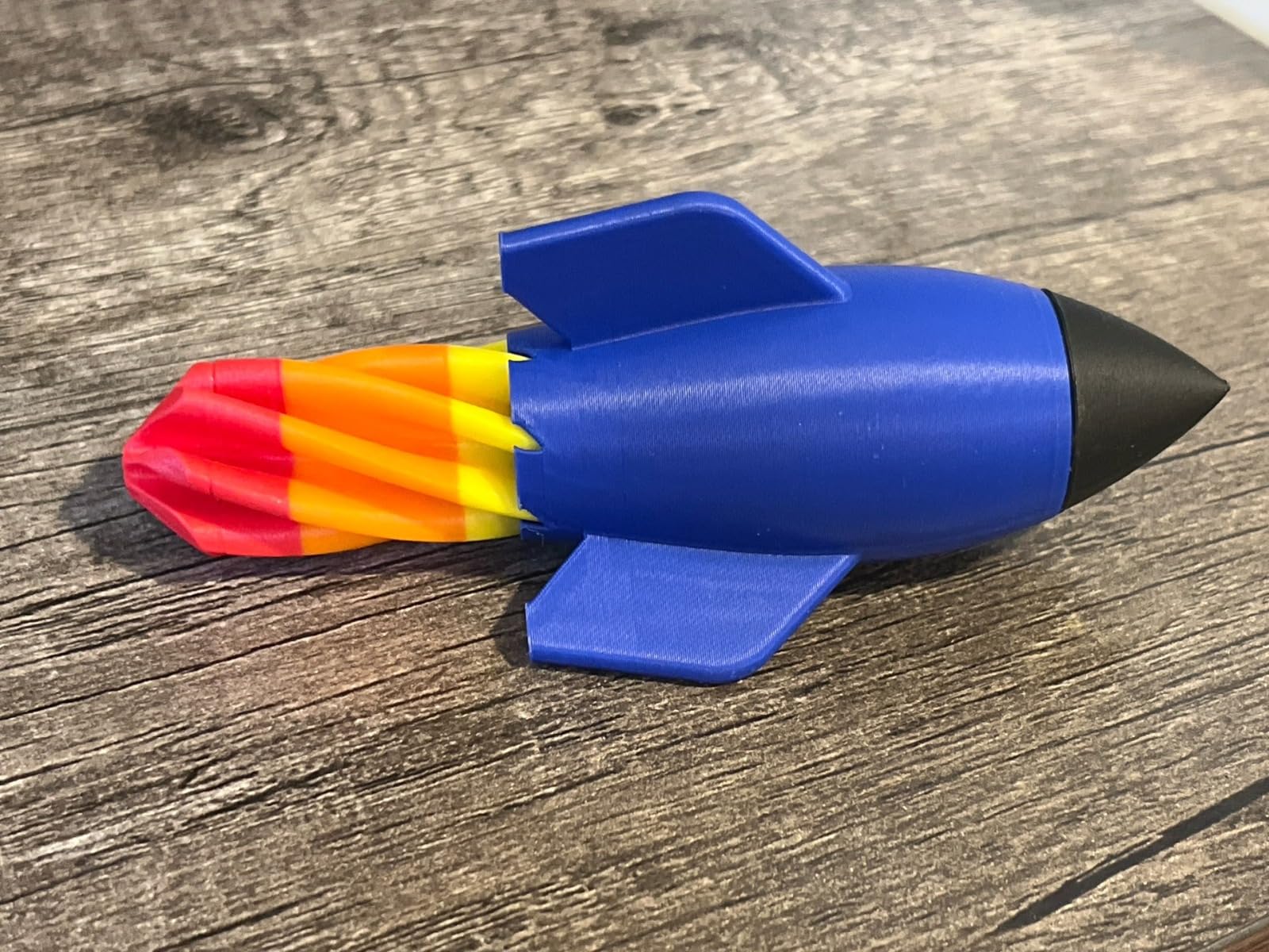 Beoals 3D Printed Mini Rocket Toy Model for Kids | Space Theme Educational Toy | Creative Astronomy Learning Toy | Imaginative Play Space Rocket Figure | Decorative Desk Table Toy 1
