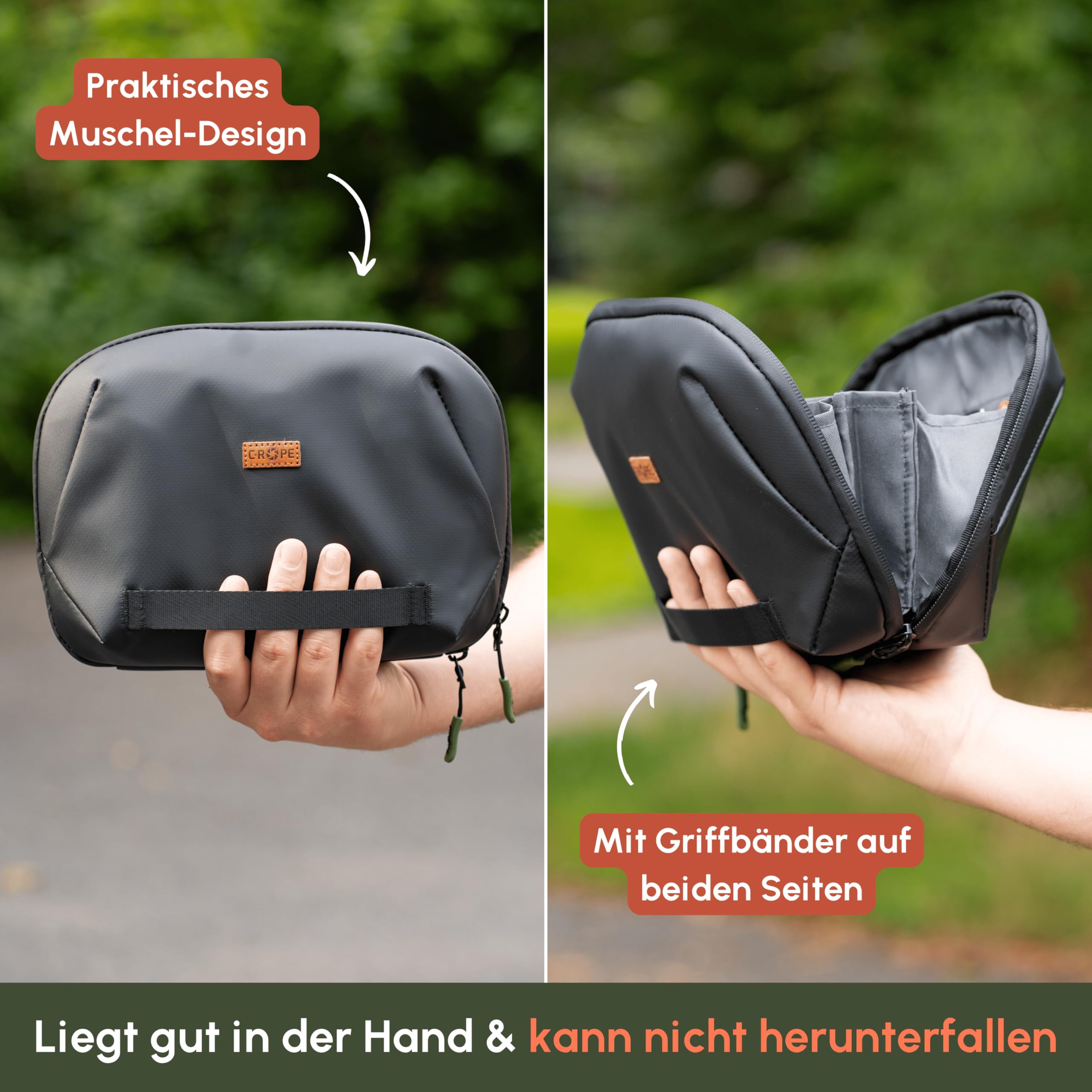 C-Rope wasserfeste Premium Elektronik Organizer Tasche zum Reisen - Kabeltasche für Elektro Zubehör - Tech Pouch