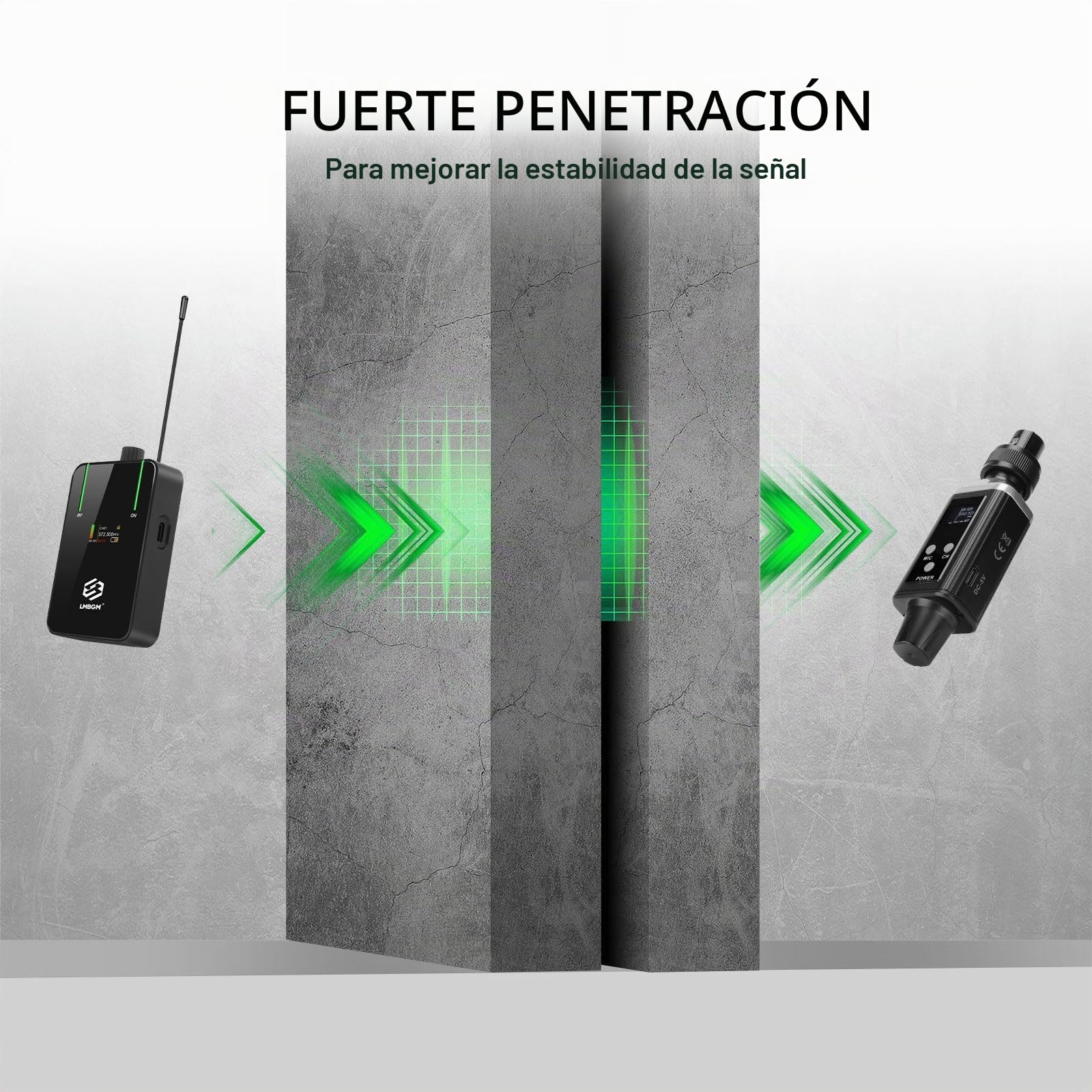 AR9 UHF - Sistema de monitor intrauditivo inalámbrico mono y receptor de cinturón para estudio, ensayo de banda y actuaciones en vivo (AR9-1-BK)