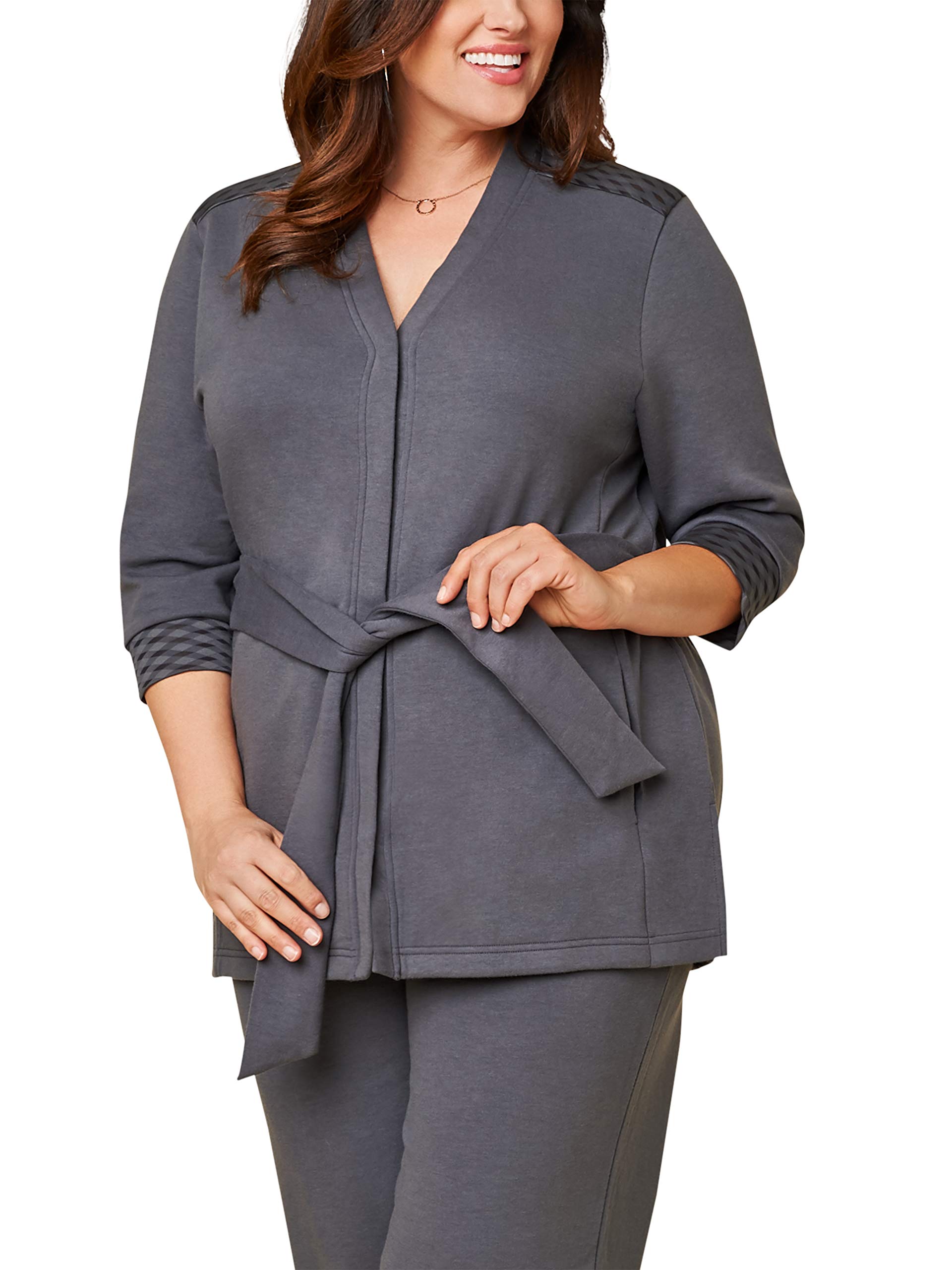 Fruit of the Loom Womens Sleeve Stretch Tie Jacket