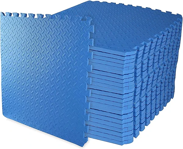 Elevon Puzzle Exercise Gym Flooring Mat, Thick EVA Interlocking Foam Tiles Workout Mat for Home Gym, Fitness Equipment, MMA, Gymnastics, Multiple Sizes and Colors