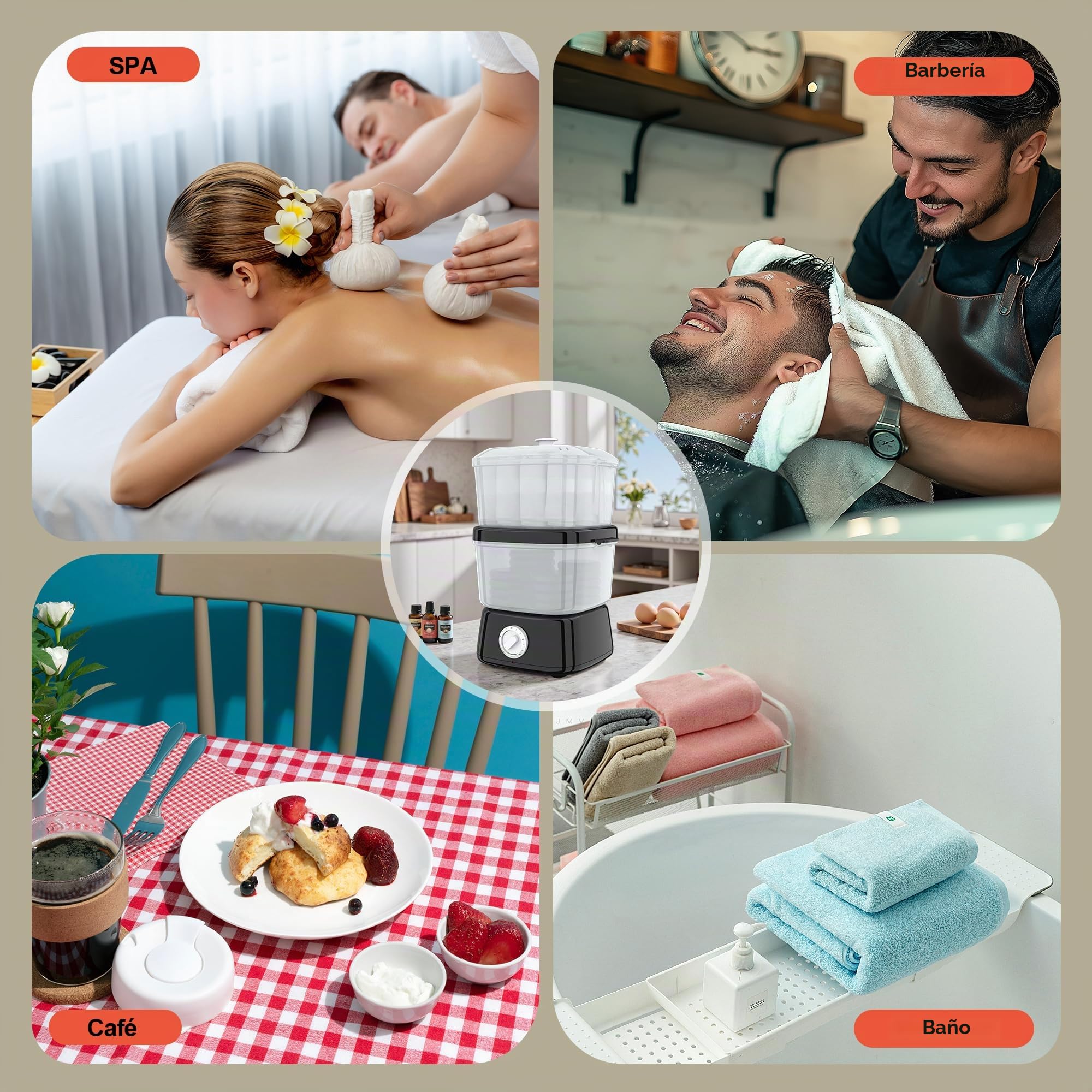 Calentador de toallas 2 en 1, 6 l, gran capacidad, vaporizador para toallas calientes, uso simple y versátil para peluquería, salón de belleza, spa, manicura, hotel, casa (negro)