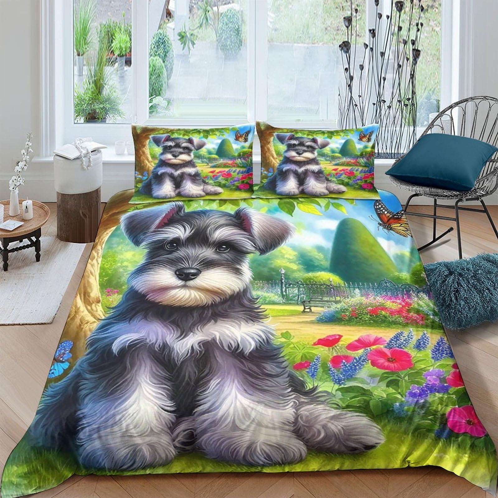 Housse de couette souris lit simple 135x200cm facile à laver