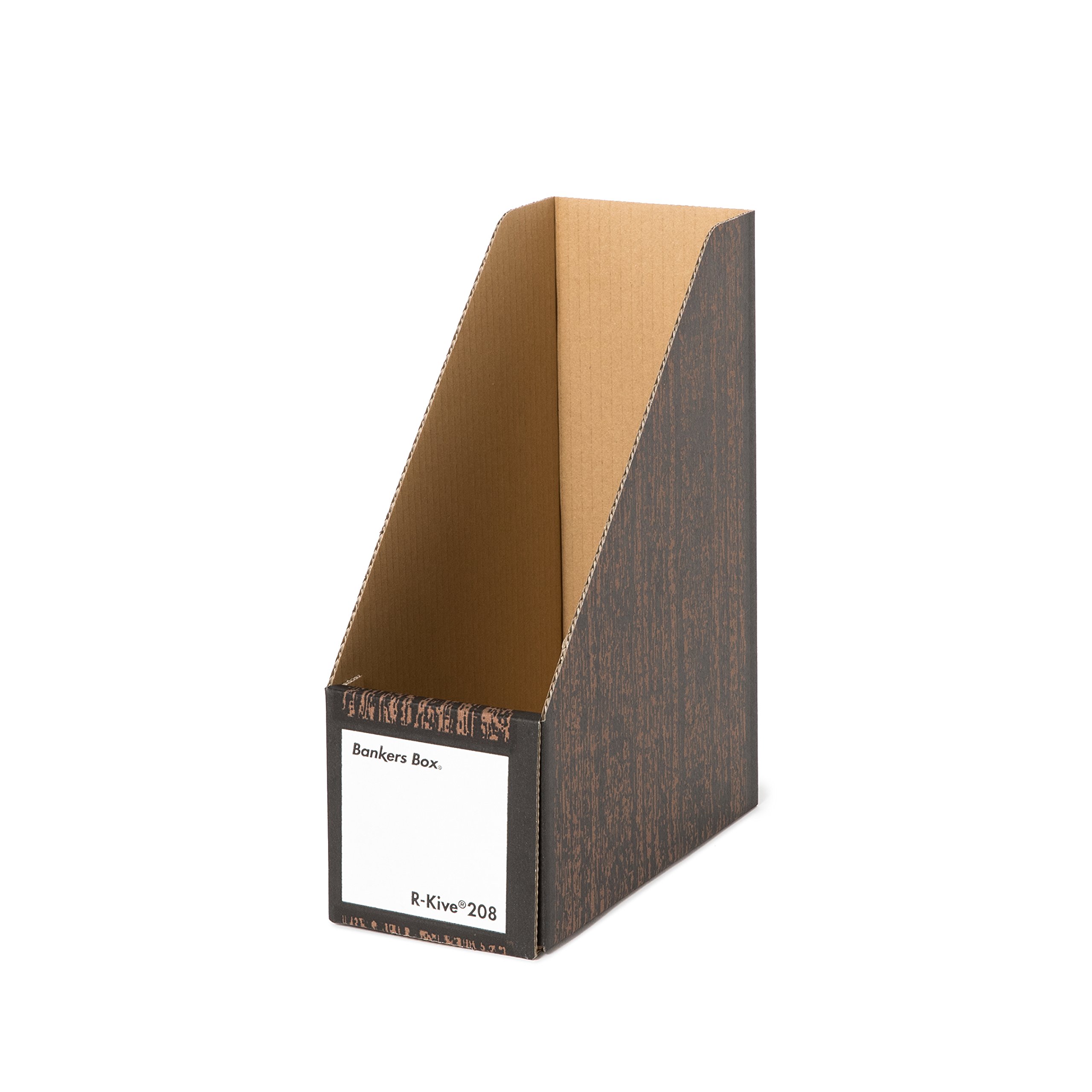 Fellowes 1006901 Magazine File, 208S, A4 Size, Wood Grain, 1 Set of 3, File Box