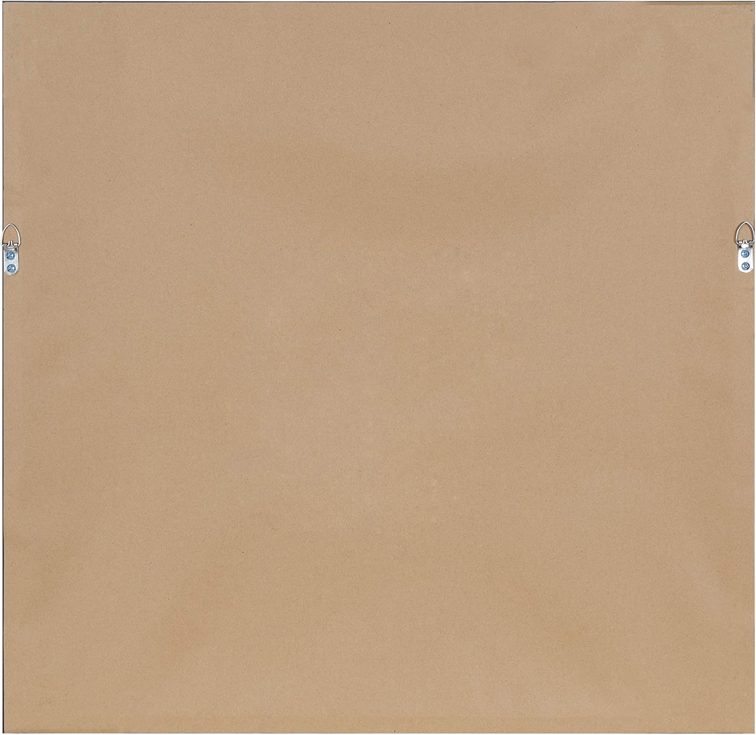 Kate and Laurel Rhodes Modern Square Wall Mirror, 28.75 x 28.75 inches, Black, Chic Contemporary Accent Mirror for Wall