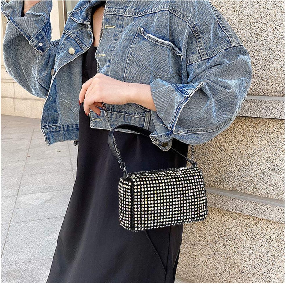 Bling Bling Crystals Evening Clutch Bag for Women Girls Sparkling Crossbody Bag Wedding Prom Party Club Purses Handbags - Image 2