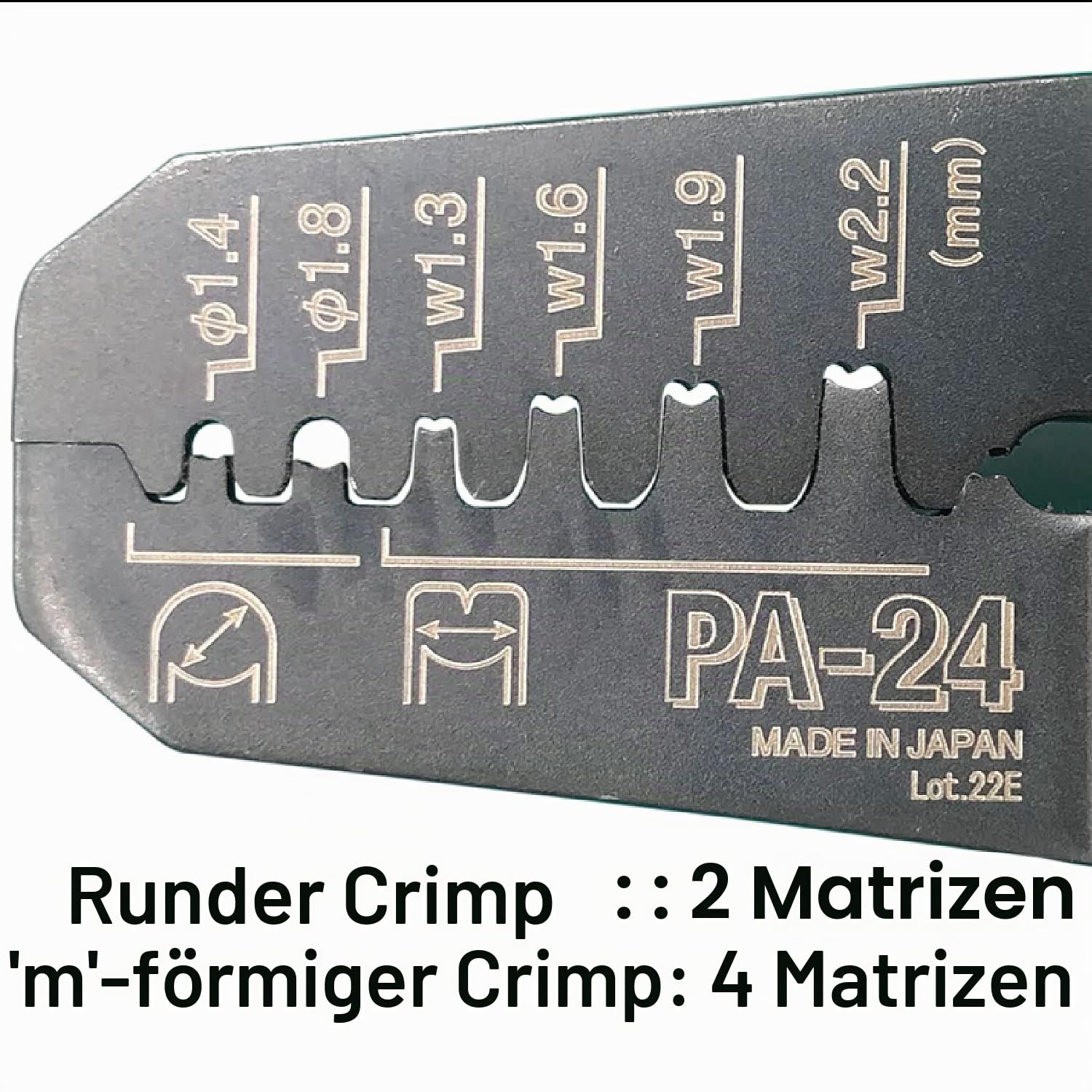 ENGINEER PA-24 Micro Connector Crimpzange, Spezialcrimpzange von 2,5 mm Pitch Pins wie JST XH PH EH Molex Micro-Fit 3.0, etc. Perfektes Crimpen von Dupont Servosteckern Integrierter Schraubenschneider