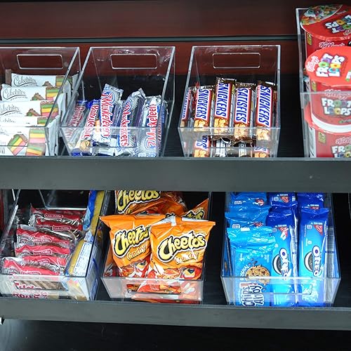 Miniatura 6 de Azar Displays 556239 XL - Organizador de plástico transparente con asa, almacenamiento de despensa, organizador de cocina y refrigerador, contenedor