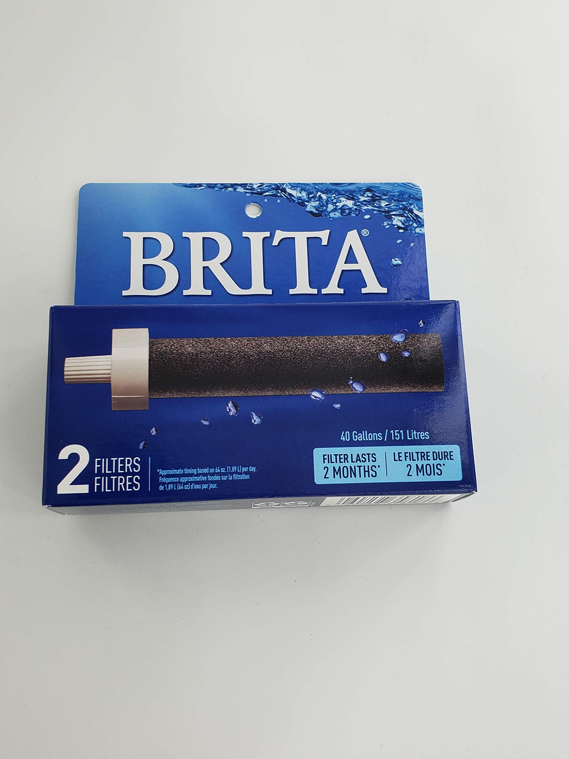Brita bottle replacement filters hard sided - 2 ct (060258358186)