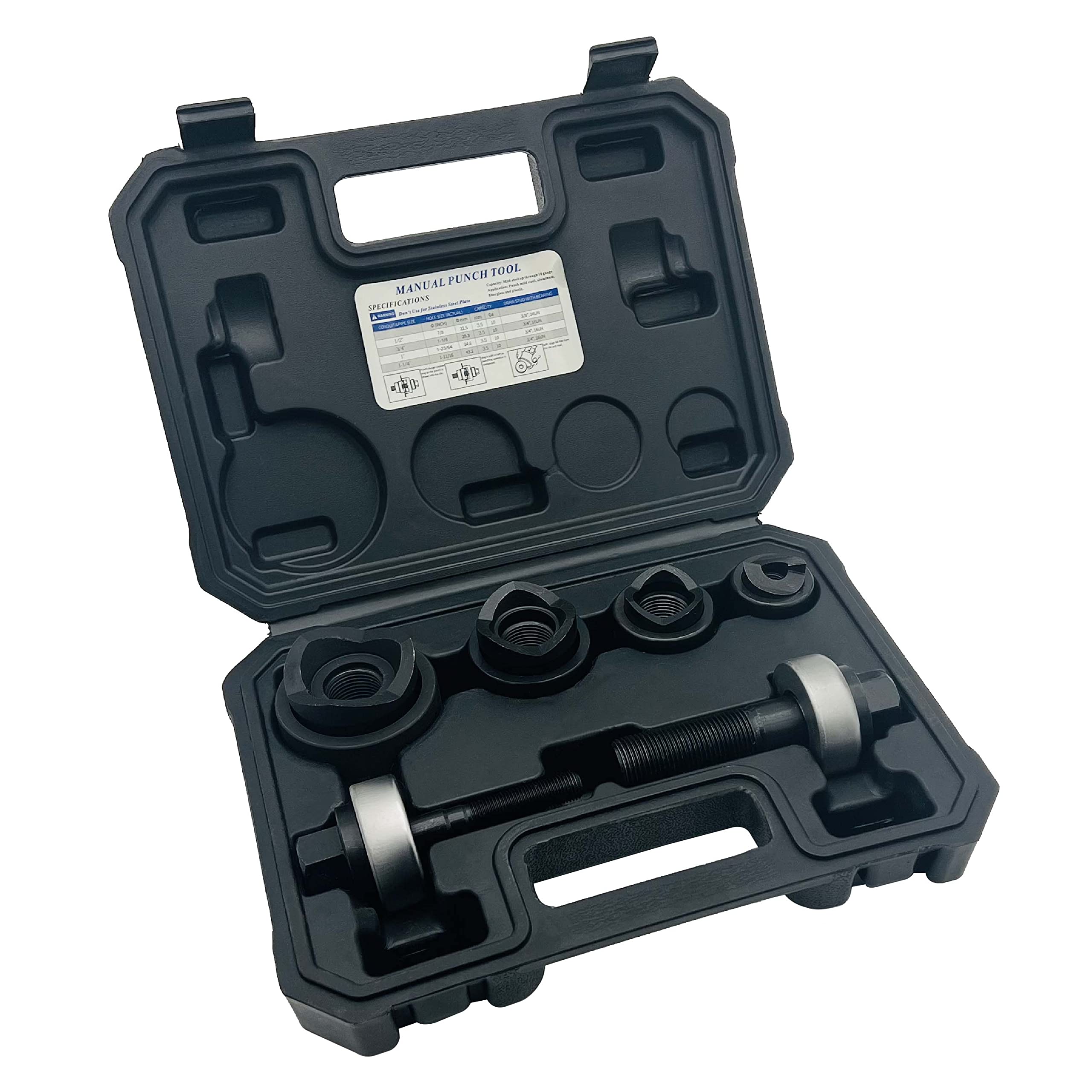 Buy IBOSAD Manual Knockout Hole Punch Driver Kit 1/2",3/4",1",11/4