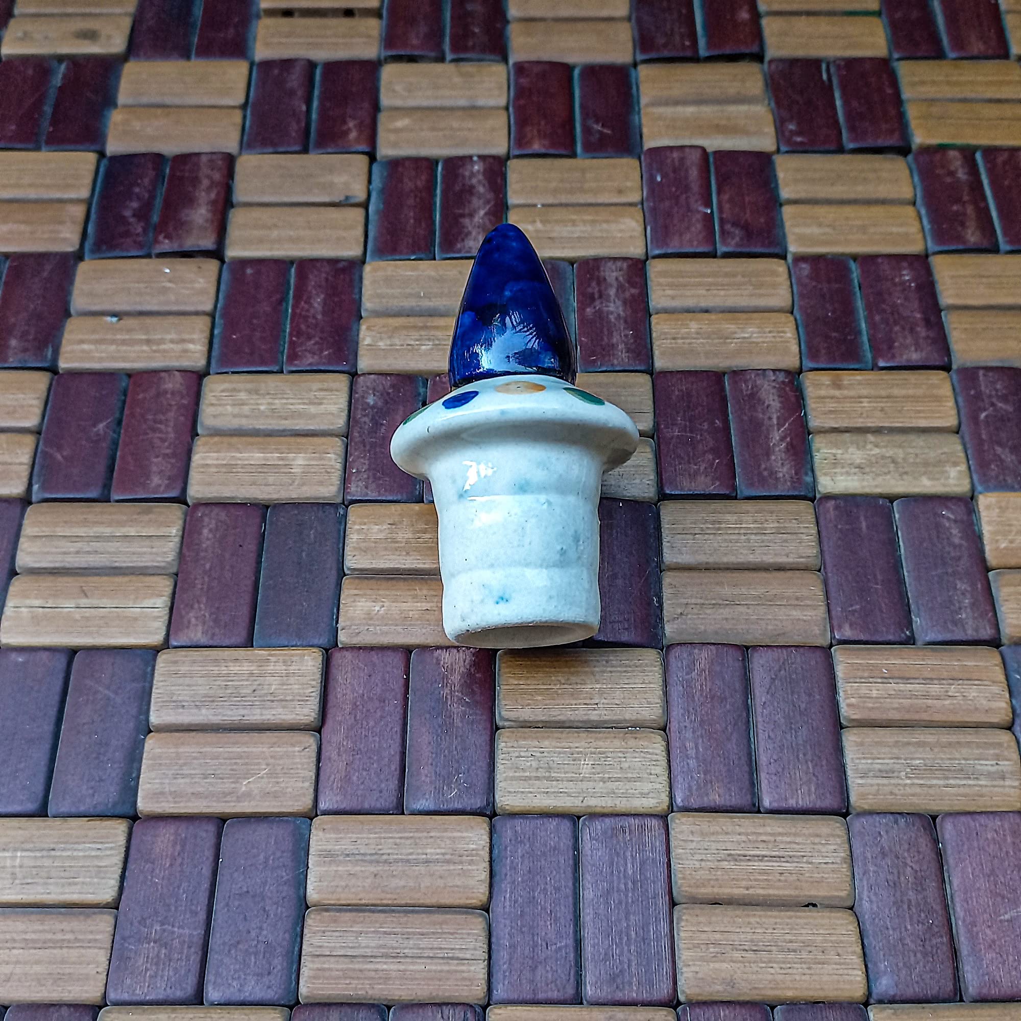 India Meets India Ceramic Bottle/Jug/Jar/Oil Dispenser Ceramic Storage Bottle for Oil, Vinegar, Sauces, Ketchups, Ceramic Bottle w/Lid, 700 ML