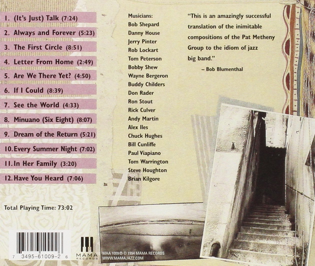 Music Of Pat Metheny & Lyle Ma
