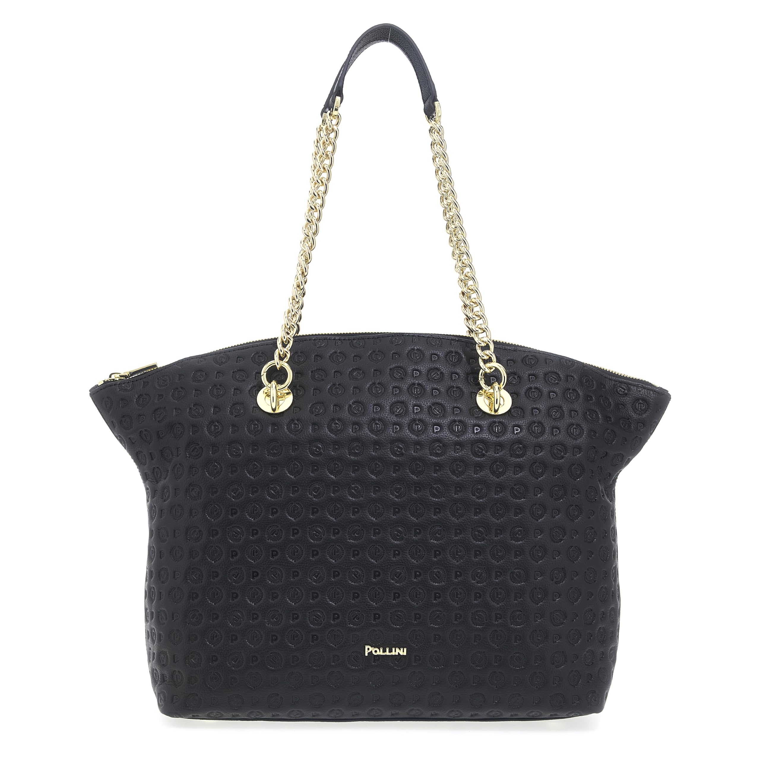 Pollini HERITAGE LOGO EMBOSSED TOTE BAG
