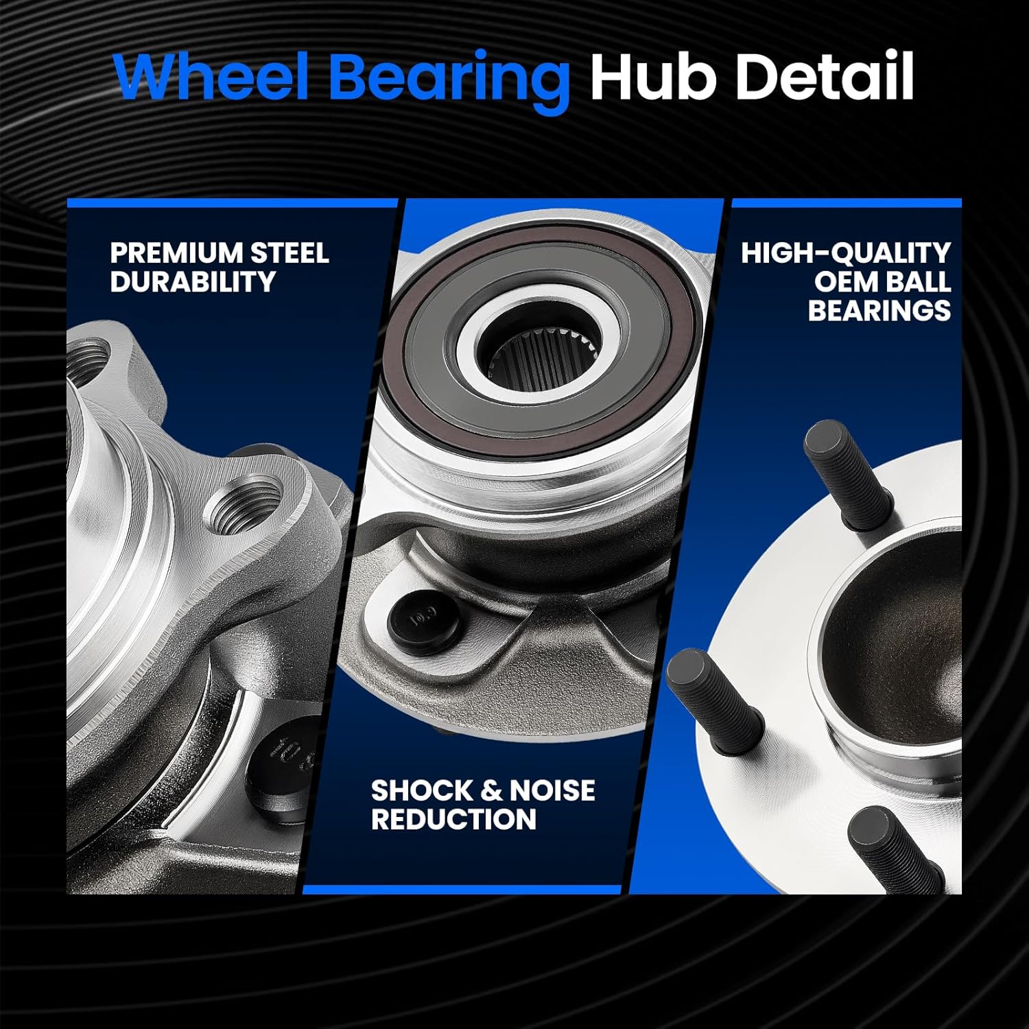 513439 Front Wheel Bearing and Hub Assembly Compatible with Toyota Camry 2018-2022, for Avalon 2021, Compatible with Lexus 2021-2023 ES250, L4 2.5L GAS, 5-Lug with ABS, 1PCS