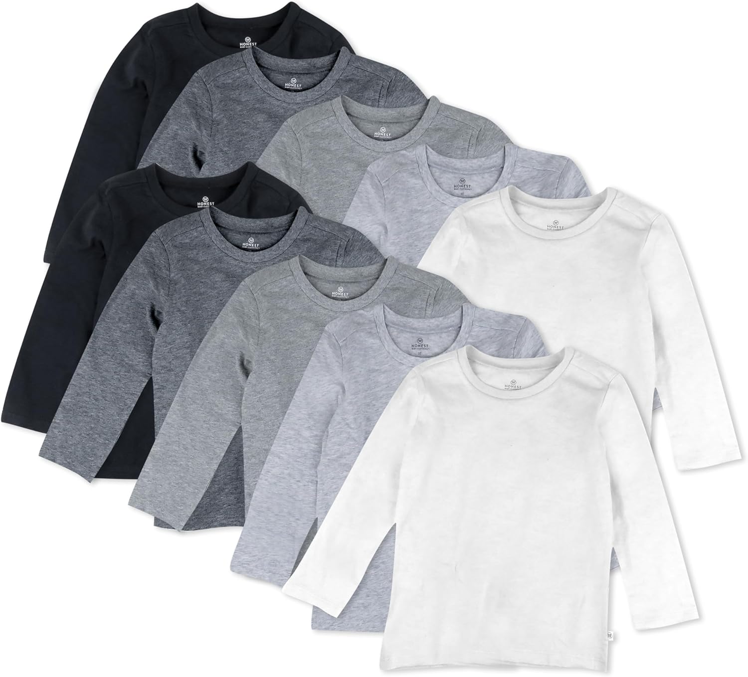 HonestBaby Baby Long Sleeve T-Shirts (10-Pack)