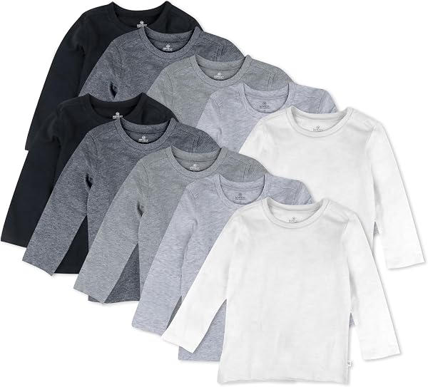 HonestBaby Baby Long Sleeve T-Shirts (10-Pack)