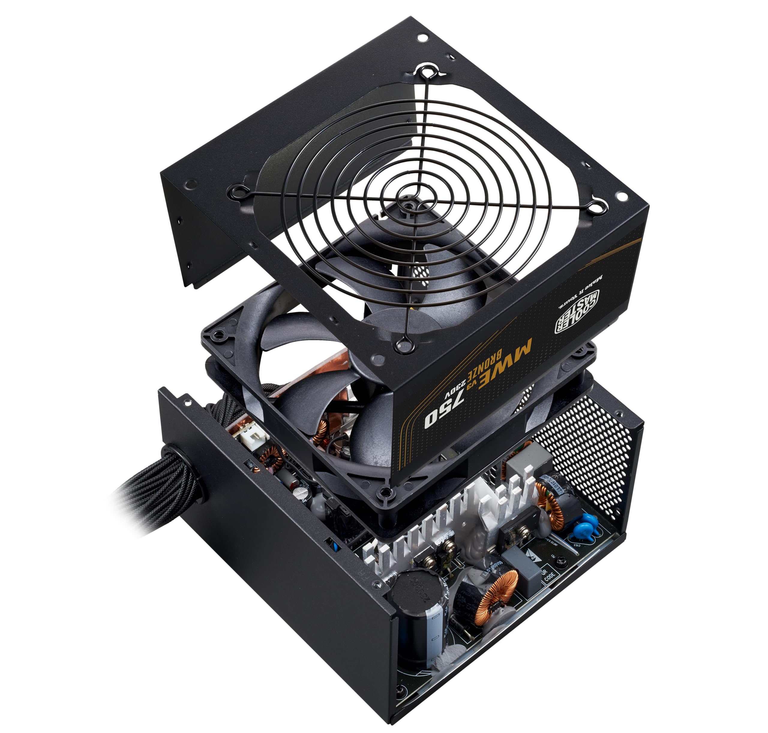 Cooler Master MWE 750 V3 Bronze ATX 3.1 Power Supply - Non Modular | 80 Plus Bronze Certified | Quite HDB Fan | DC-to-DC Circuit Design | ATX 3.1 Version | Ready for RTX 50 Series GPU | 750 Watt — Amazon image 7