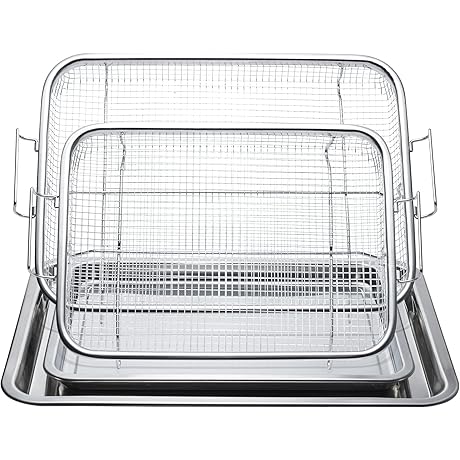 Eyourlife Air Fryer Basket Is a Premium Oven Air Fryer Basket. The...