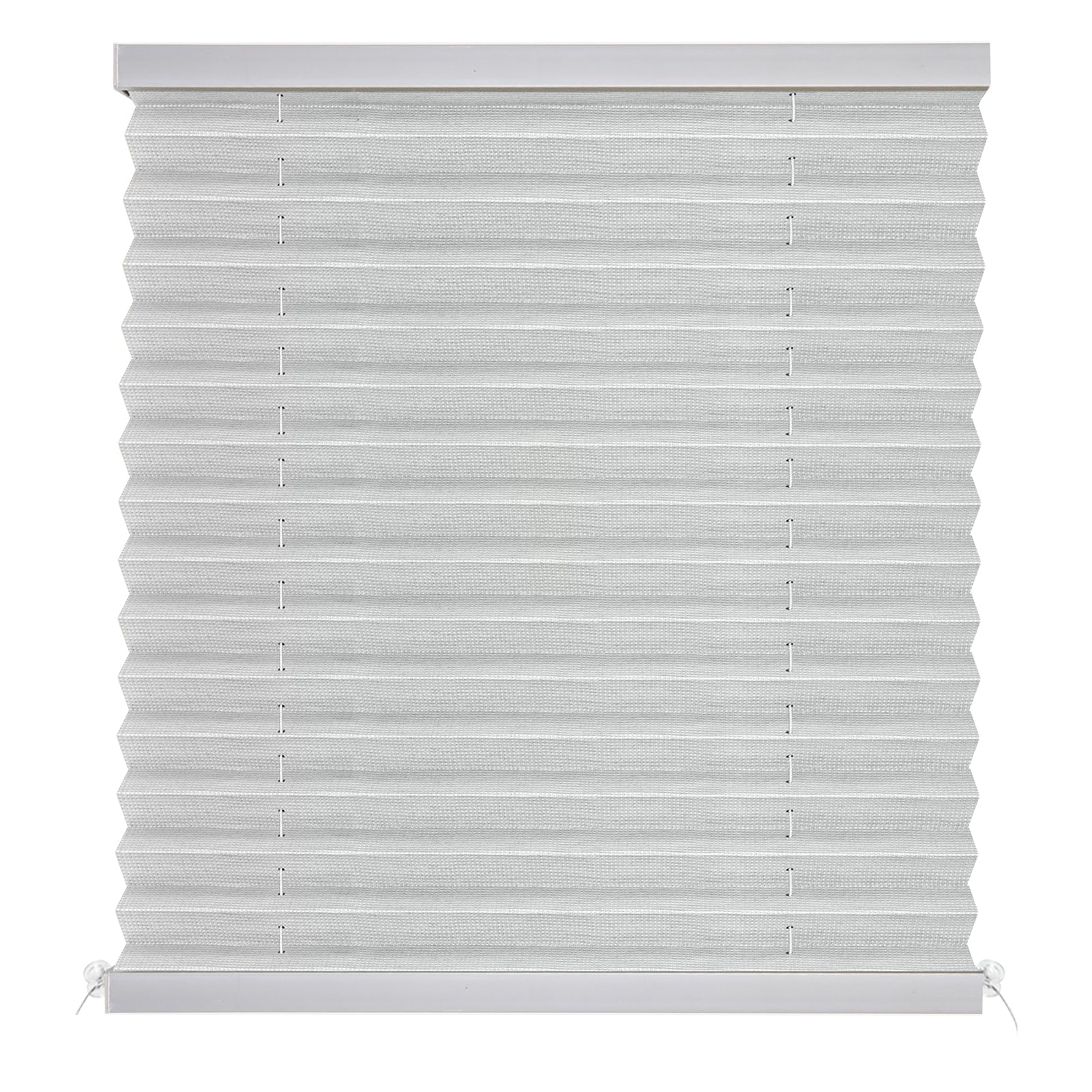 NOVINO RV Blinds Shades for Camper Window,RV Pleated Shades Camper Blinds for Travel Trailers Motorhome Motor Coach-26 W x 38" L,Gray