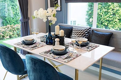 Vista 20 de Popular Home - Juego de 4 manteles individuales duraderos