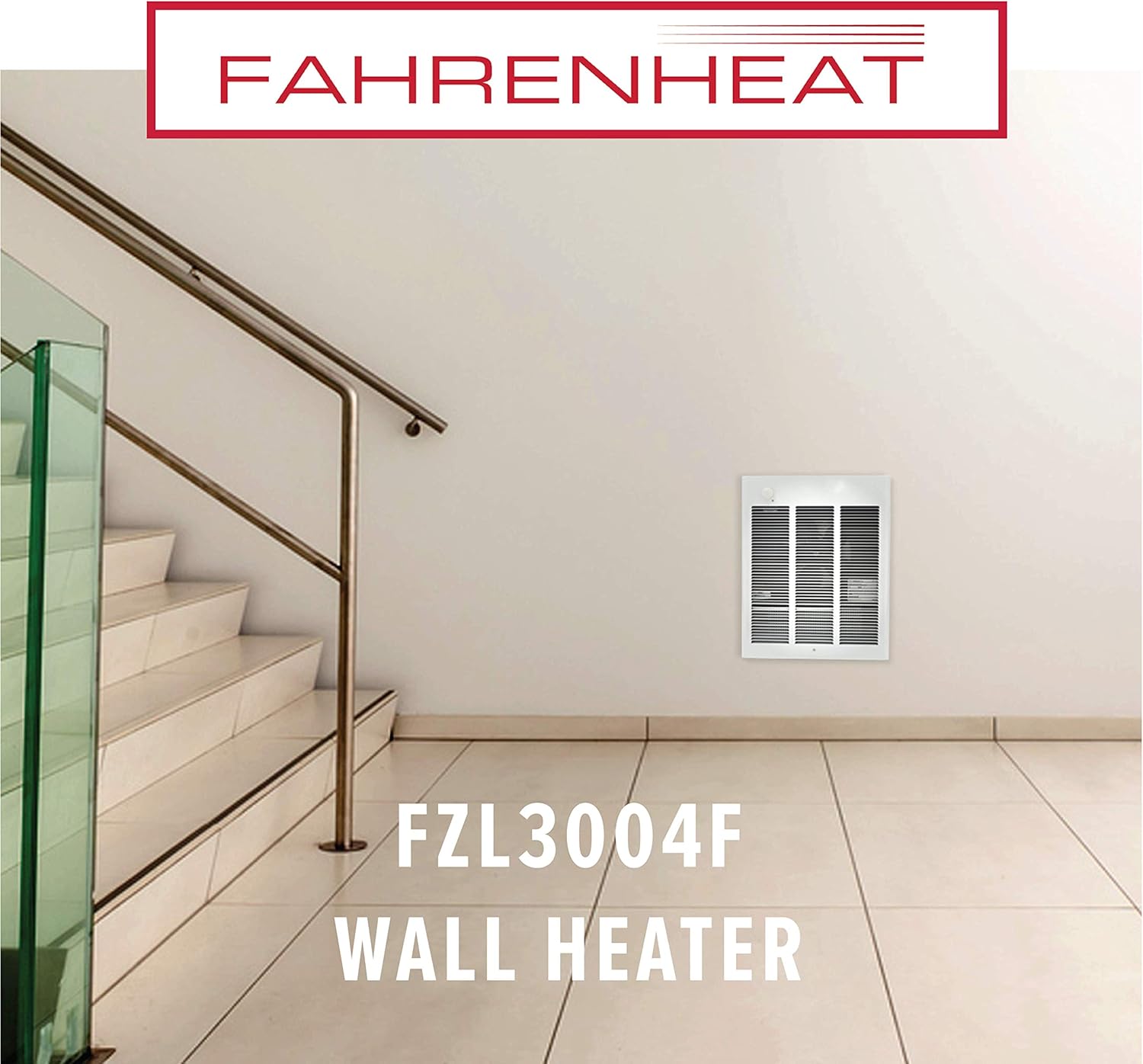 Black Friday 🔥 Fahrenheat FZL3004F High Capacity Fan Forced Electric Wall Heater for Home and Commercial Use, 3000 Watt, 240 Volt, White