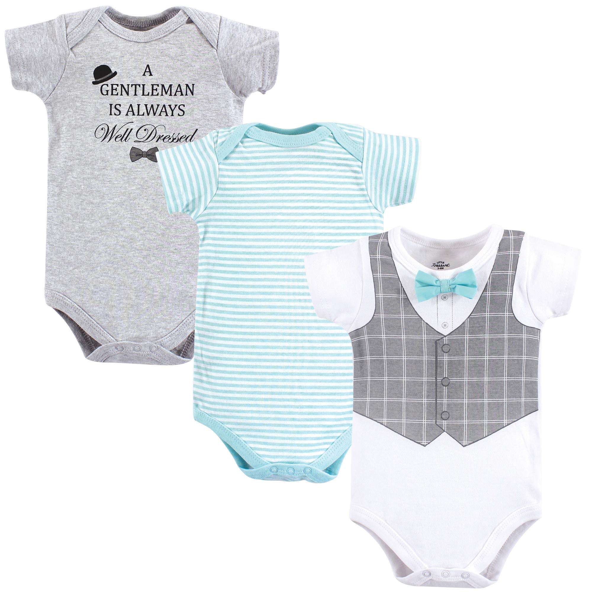 Little Treasure Unisex Baby Cotton Bodysuits