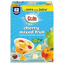 Dole Cherry Mixed Fruit Fruit Bowls Snack in 100% Fruit Juice 12 - 4 oz Cups