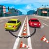 Chained Car Racing- Dual Car Driving