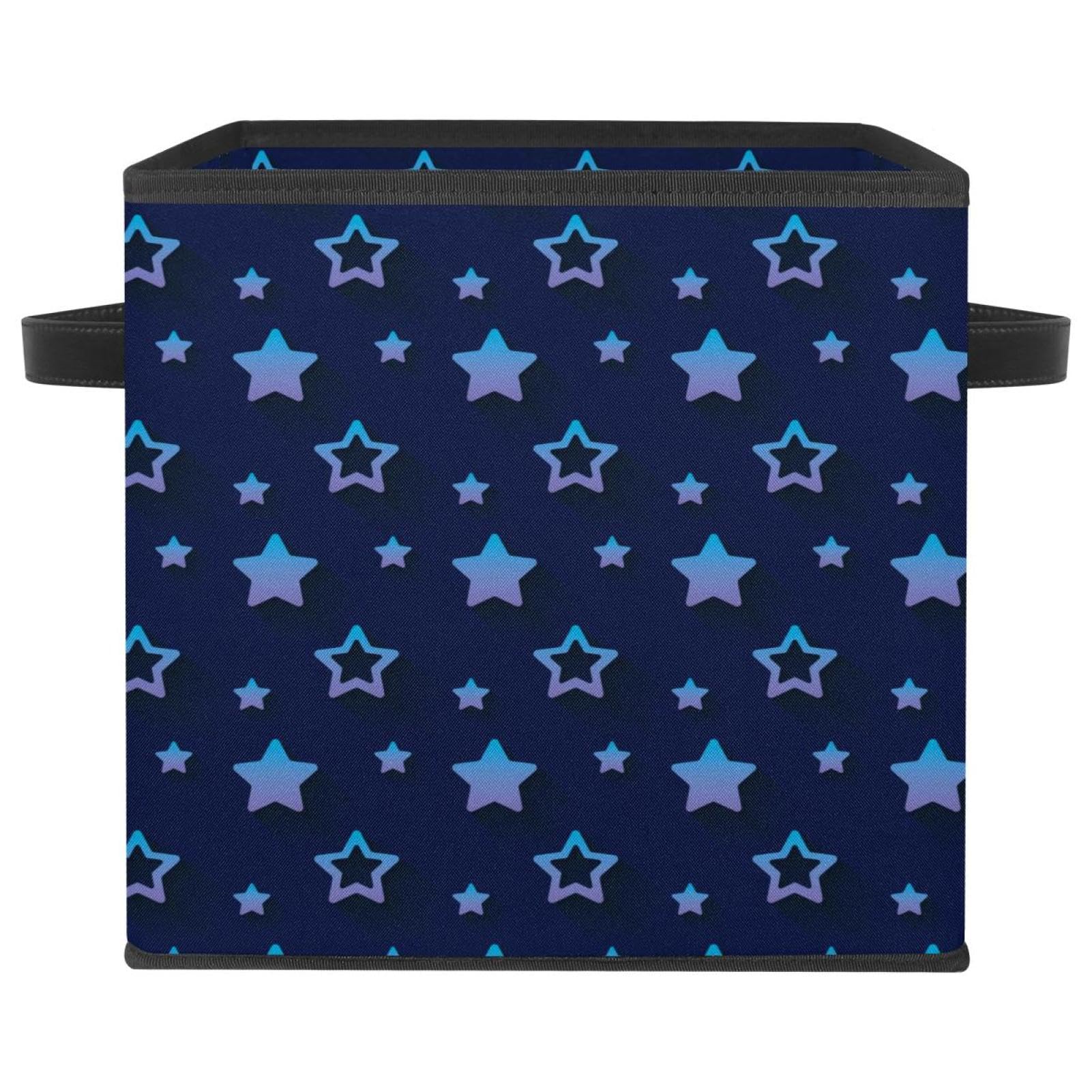 Organiseur et bac de rangement en tissu bleu marine pour placard de chambre ou dressing de maison