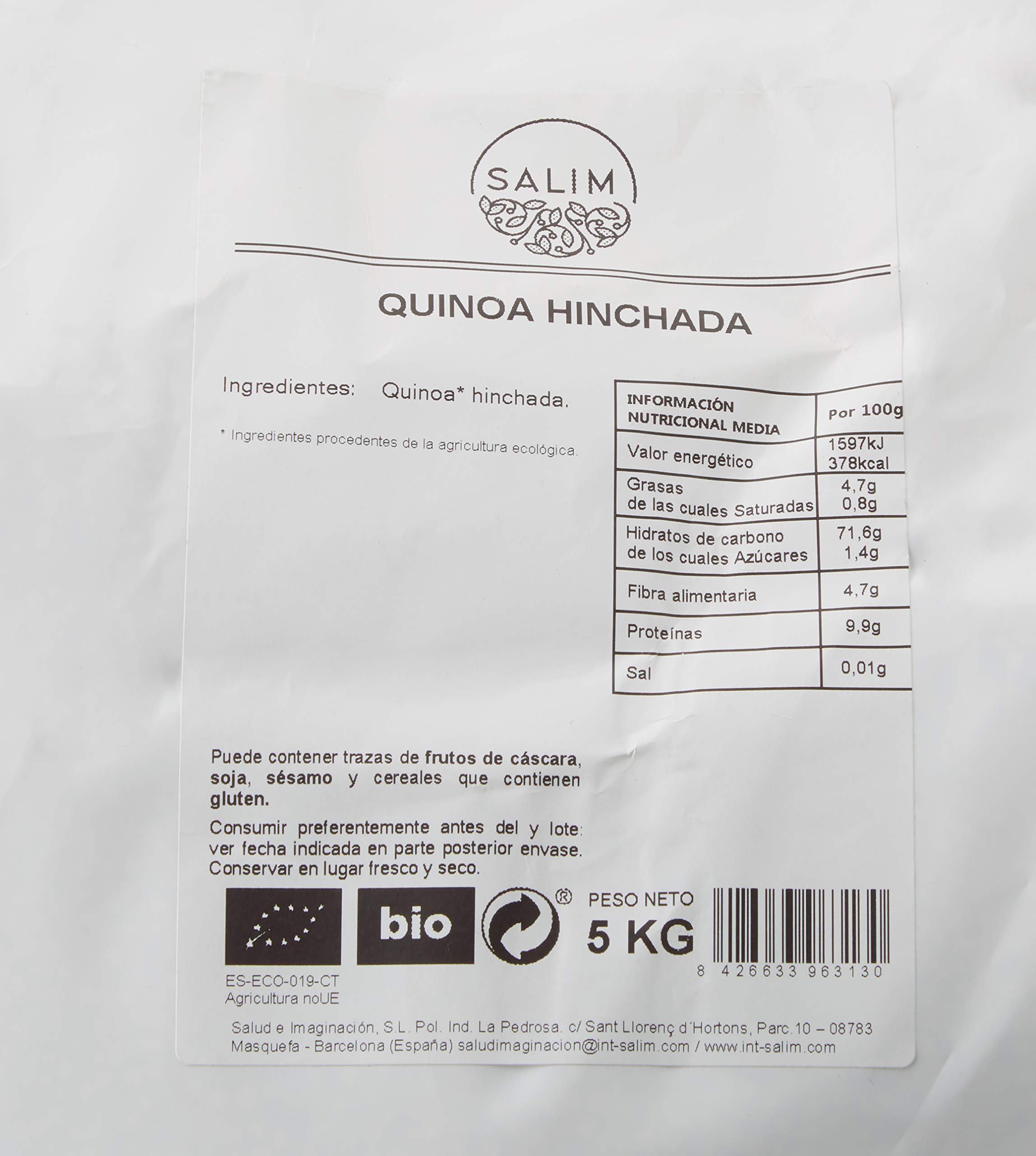 Graneles Granel Eco Quinoa Hinchada 5 Kg Graneles 5000 g