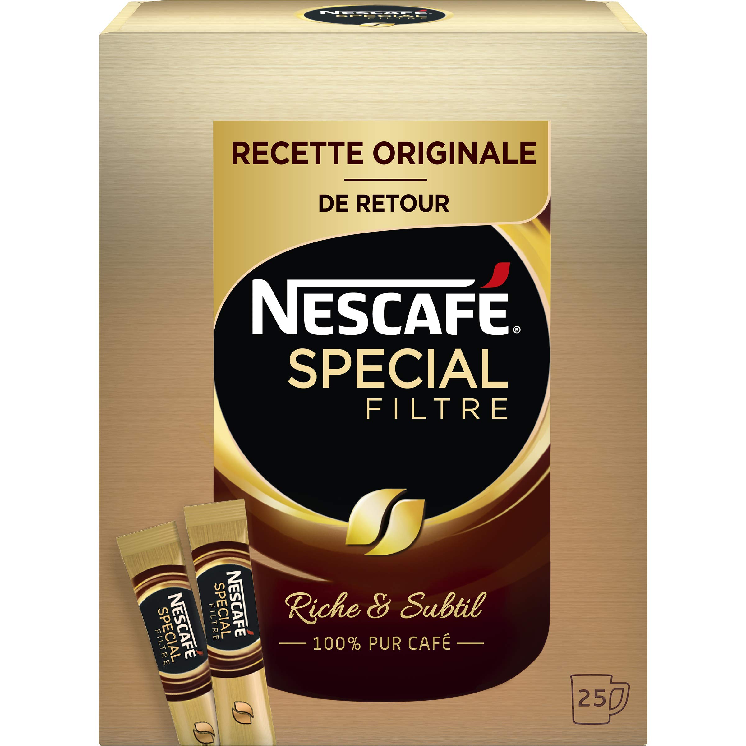 Nescafé Special - Filtro da caffè solubile, confezione da 25 bastoncini