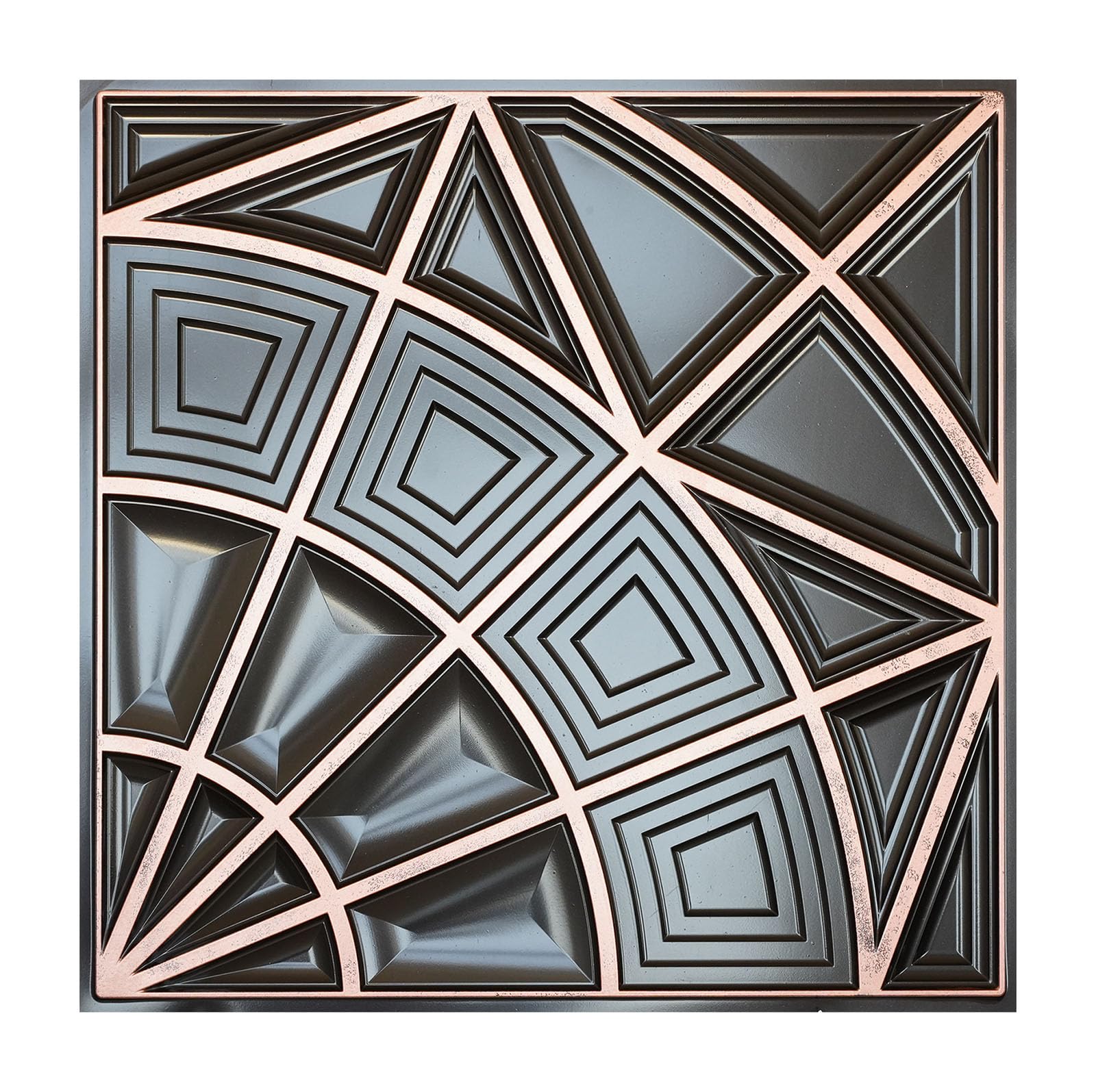 Artistic Ceiling Tiles, Decorative Wall Panels, for Office Reception PL86 10tiles/lot (Traditional Copper)